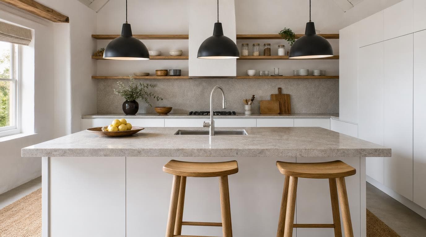 Kitchen with central island at 7 Karoo Lane