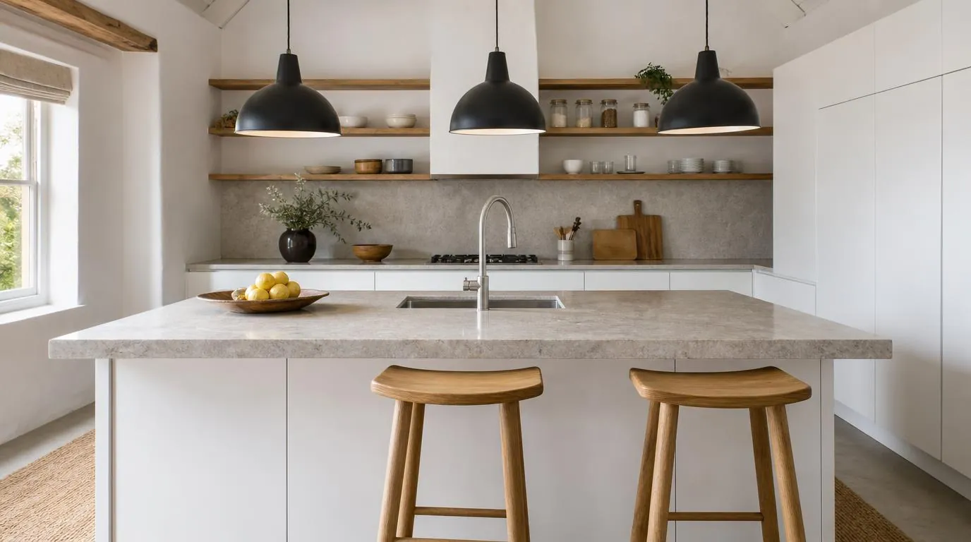 Kitchen with central island at 7 Karoo Lane