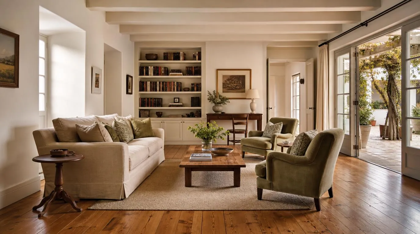 Living area with timber floors at 14 Vineyard Close