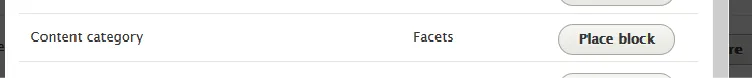 content category facet block