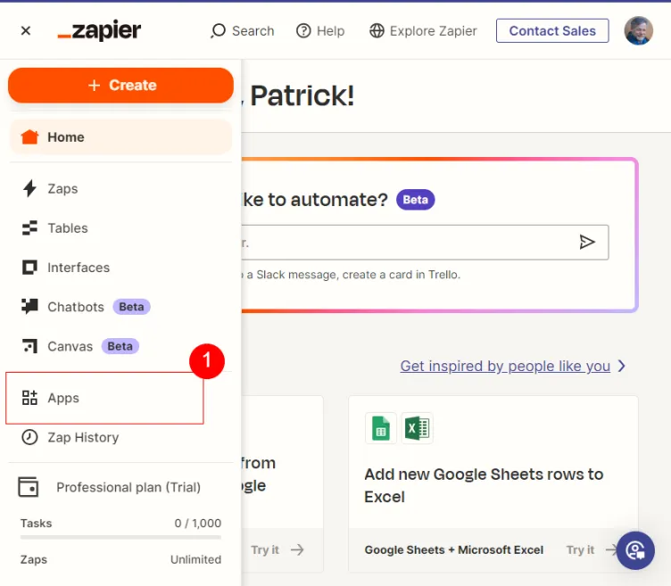 Add Zapier Apps