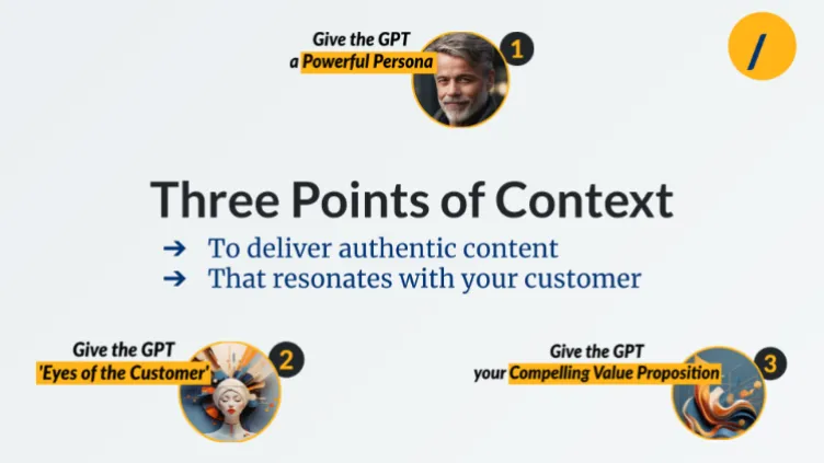 Three points of context to build powerful content.